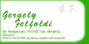 gergely felfoldi business card