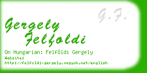 gergely felfoldi business card